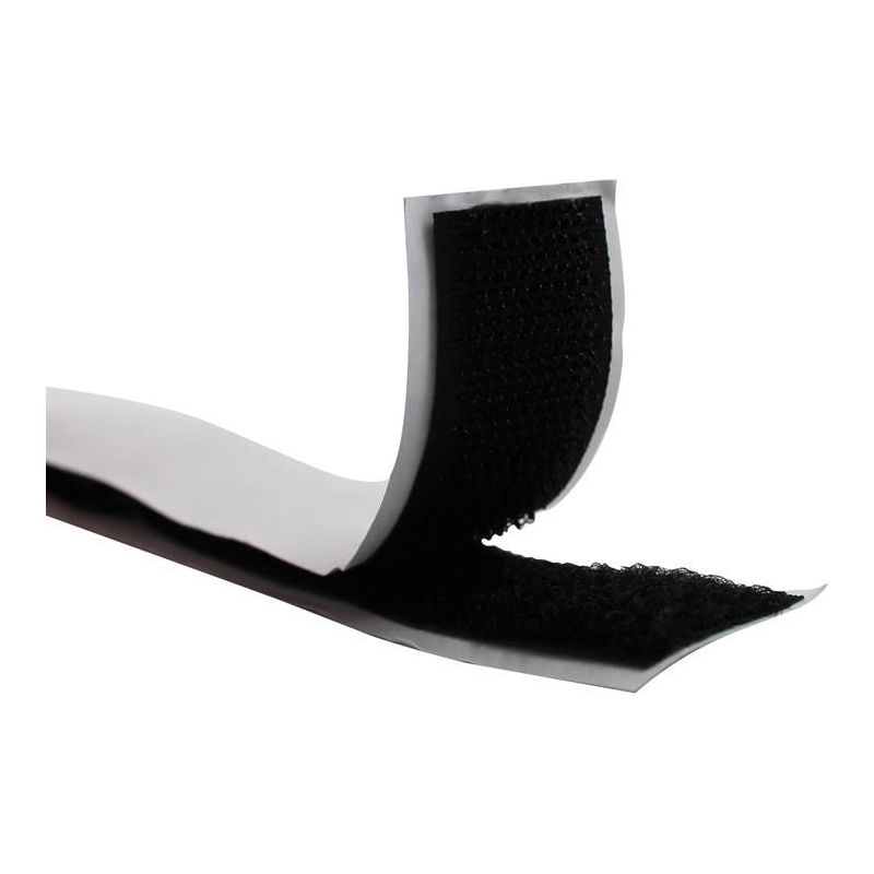 Faithfull Hook & Loop Self Adhesive Tape Black 20mm x 1m Faithfull - Dynamic Drive