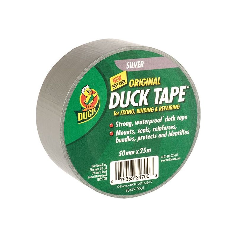 Shurtape Duck Tape® Original 50mm x 25m Silver Shurtape - Dynamic Drive