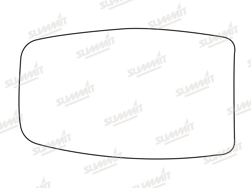 Summit Stick-On Standard Mirror Glass fits Alfa 33 LHS Summit - Dynamic Drive
