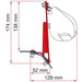 Fiamma Awning Bracket Kit for Ford Custom Lift Roof - Deep Black Fiamma - Dynamic Drive