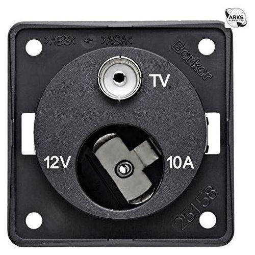 Berker 12V Cigar/Tv Point Black 21227A W4 - Dynamic Drive