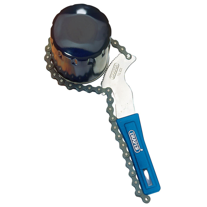 Draper Chain Oil Filter Wrench, 100mm 77584 Draper - Dynamic Drive