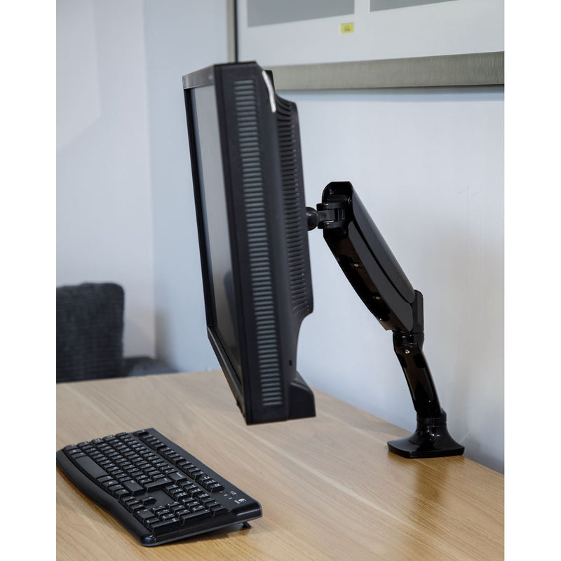 Dellonda Adjustable Single Monitor Arm with 360 Rotation - Black DH24 Dellonda - Dynamic Drive