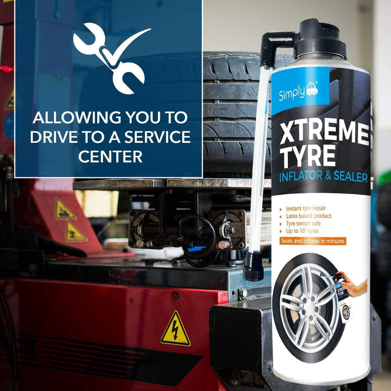 Simply Extreme Car Tyre Inflator & Sealer Vehicle Van Instant Puncture Repair Simply - Dynamic Drive