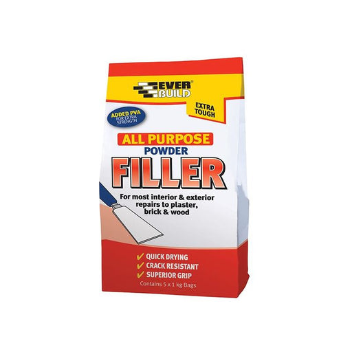 Everbuild Sika All Purpose Powder Filler 5kg Everbuild Sika - Dynamic Drive