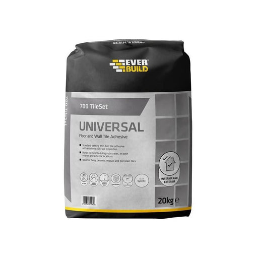 Everbuild Sika 700 TileSet Universal White 20kg Everbuild Sika - Dynamic Drive