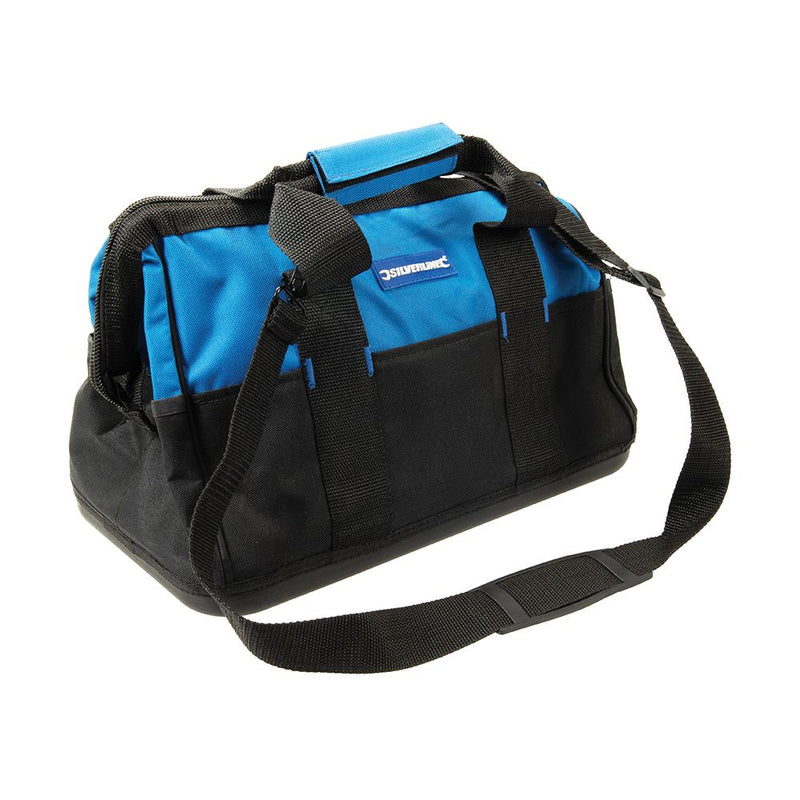 Silverline Tool Bag Hard Base Wide Mouth 400 x 200 x 300mm Silverline - Dynamic Drive