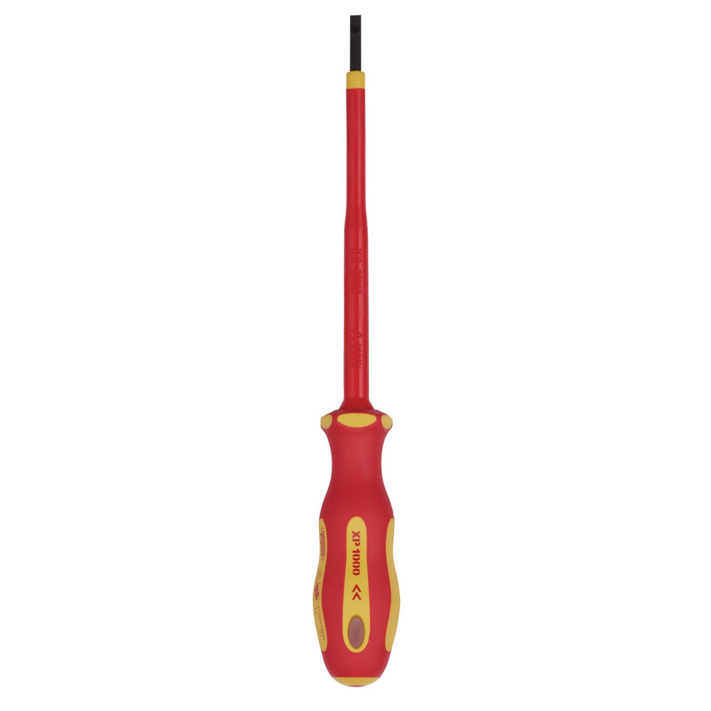 Draper XP1000 VDE Plain Slot Screwdriver, 3.0 x 100mm 64368 Draper - Dynamic Drive
