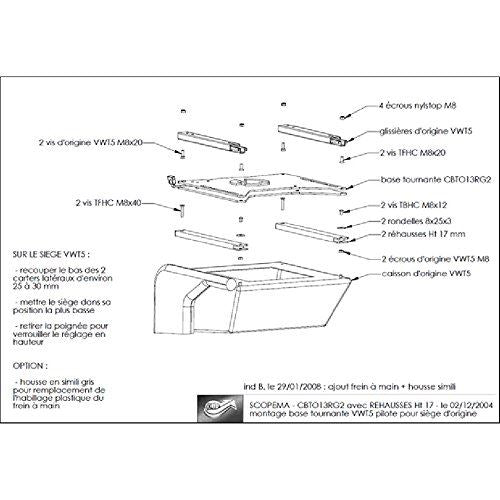 Scopema RIB T5 Driver Swivel Base with Riser CBT013RG2C/GB RIB - Dynamic Drive