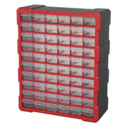 Sealey Cabinet Box 60 Drawer Red/Black APDC60R Sealey - Dynamic Drive