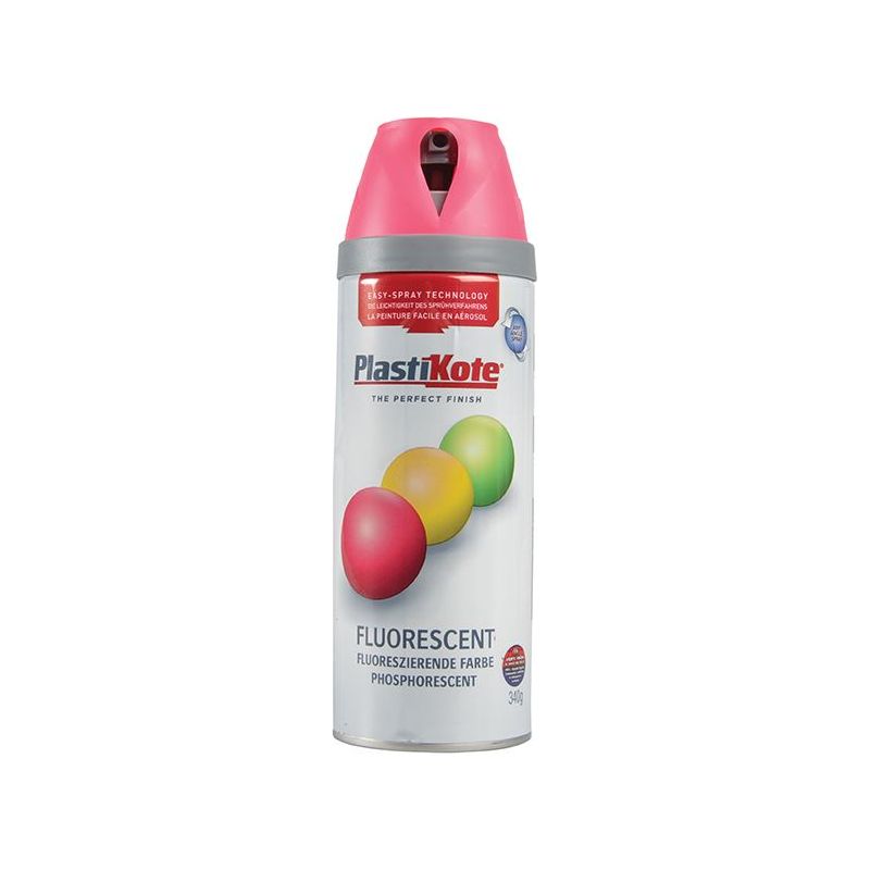Plastikote Twist & Spray Fluorescent Pink 400ml PlastiKote - Dynamic Drive