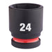 Milwaukee Hex Socket Shw 1/2 Std 24mm-1Pc 4932480318 Milwaukee - Dynamic Drive