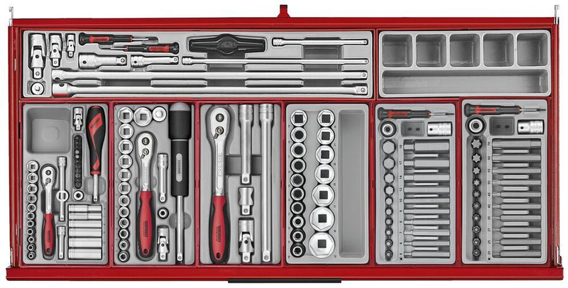 Teng Tools 37" PRO35™ roller cabinet tool kit 595 pieces red Town Tools - Dynamic Drive