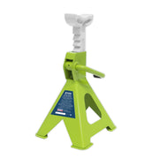 Sealey AXLe Stands (Pair) 2 Tonne Capacity per Stand Ratchet Type Hi-Vis Green Sealey - Dynamic Drive