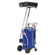 Sealey Cantilever Air Discharge Mobile Oil Drainer with Probes 80L AK462DX Sealey - Dynamic Drive
