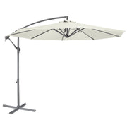 Dellonda Banana Parasol with Cover 3m - Cream DG265 Dellonda - Dynamic Drive