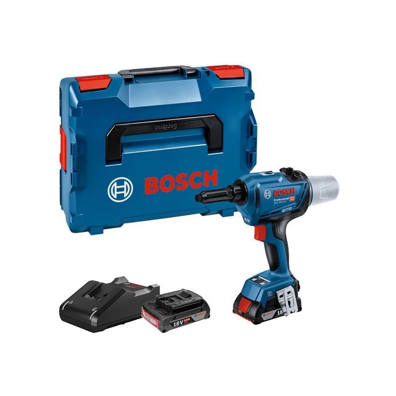 Bosch GRG 18V-16 C Rivet Gun 18V 2 x 2.0Ah Li-ion Bosch - Dynamic Drive