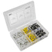 Sealey Numberplate Screw Assortment 4.8mm x 18mm 195pc - Plastic Enclosed Head Sealey - Dynamic Drive