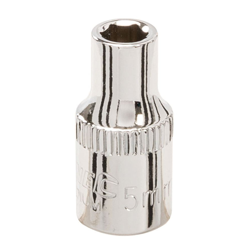 Silverline Socket 1/4" Drive 6pt Metric 5mm Silverline - Dynamic Drive