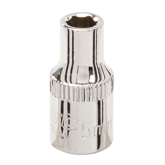Silverline Socket 1/4" Drive 6pt Metric 5mm Silverline - Dynamic Drive