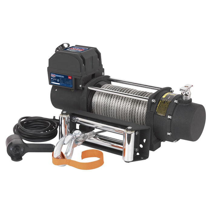 Sealey Self-Recovery Winch 4300kg (9500lb) Line Pull 12V SRW4300 Sealey - Dynamic Drive