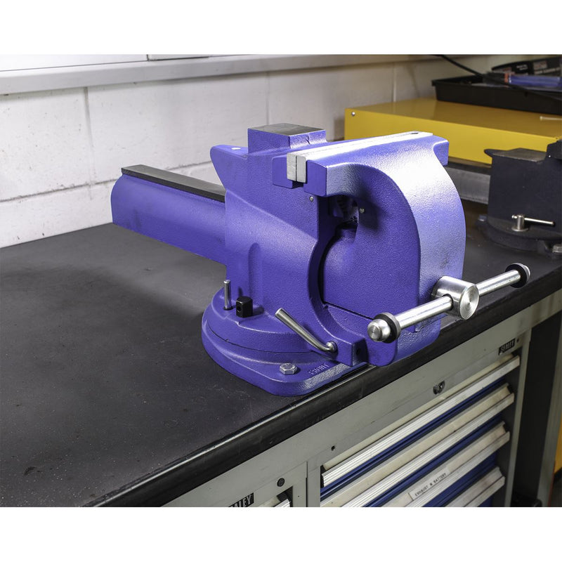 Sealey Vice 200mm Quick Action Swivel Base Cast Iron QAV200 Sealey - Dynamic Drive