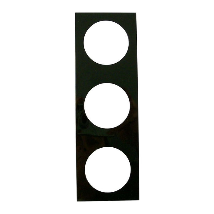 Triple Frame Gloss Black Get More Switch and Socket Options with a Triple Fr W4 - Dynamic Drive