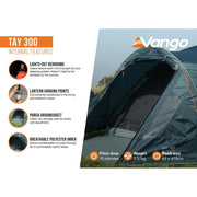 Vango Tay 300 Tent Deep Blue Vango - Dynamic Drive