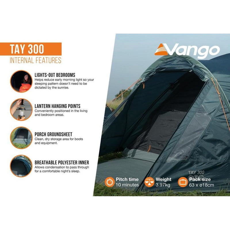 Vango Tay 300 Tent Deep Blue Vango - Dynamic Drive