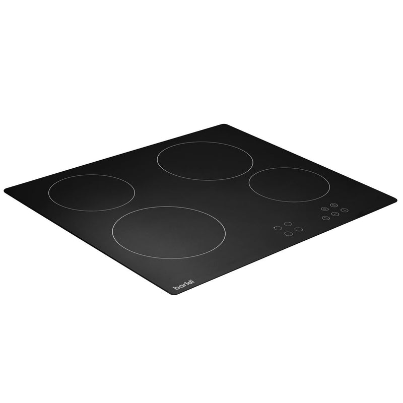 Baridi Integrated Ceramic Hob with 4 Cooking Zones 60cm - Black Glass Baridi - Dynamic Drive