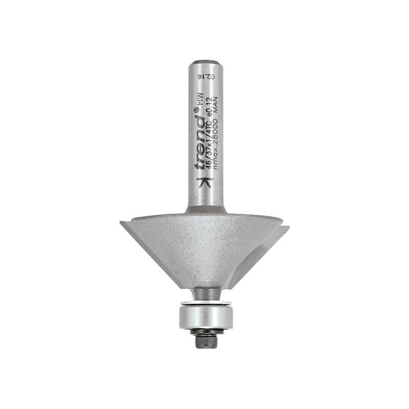 Trend 46/37 x 1/4 TCT Bearing Guided Chamfer 45° 31.8 x 12mm Trend - Dynamic Drive