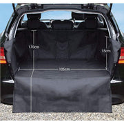 Sakura Heavy Duty Water Resistant Car Boot Liner Mat & Bumper Protector - Black Sakura  - Dynamic Drive