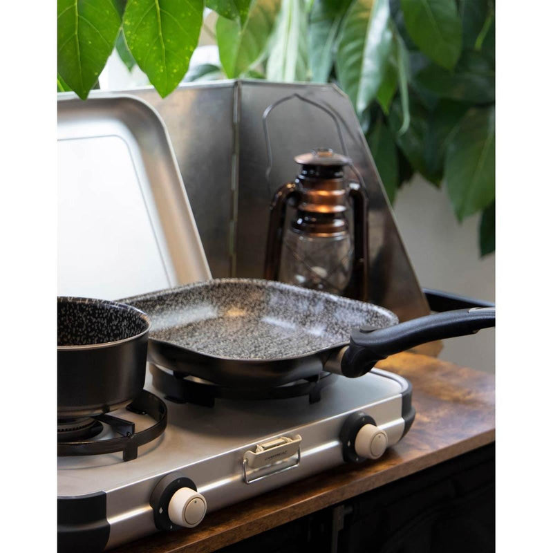 Bo-Camp Grill Pan Sprint Removable Handle Blk/White 26 x 26cm Bo-Camp - Dynamic Drive
