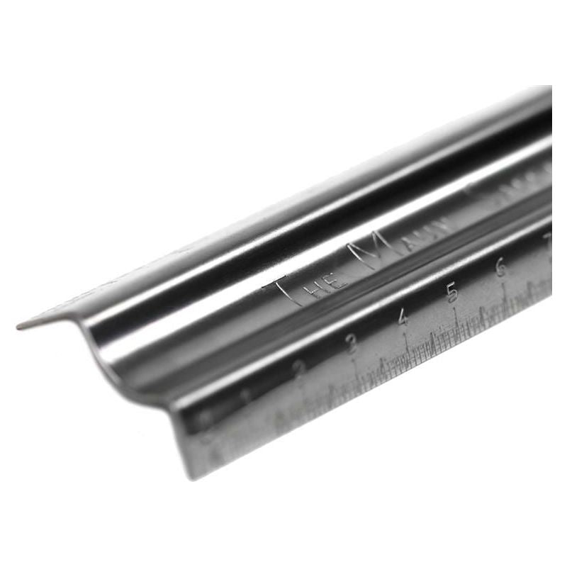 Maun Metal Safety Rule Metric 300mm Maun - Dynamic Drive