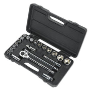 Siegen by Sealey Socket Set 22Pc 1/2Inchsq Drive 6Pt Walldrive Metric Siegen by Sealey - Dynamic Drive
