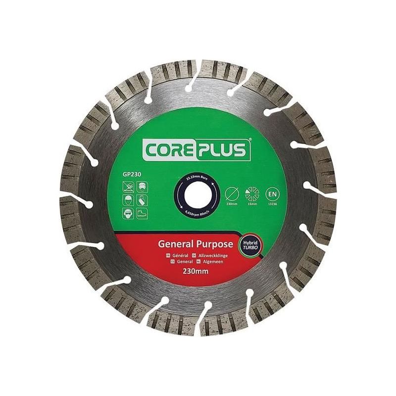Coreplus GP230 General-Purpose Hybrid Turbo Diamond Blade 230mm CorePlus - Dynamic Drive