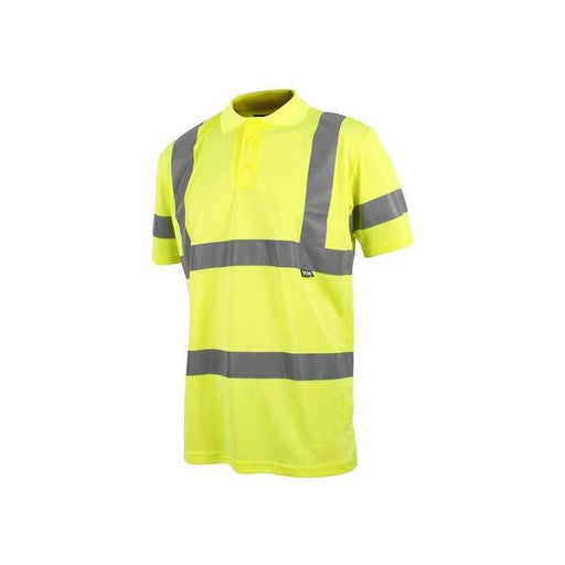 Scan Hi-Vis Polo Shirt Yellow - XL (46in) Scan - Dynamic Drive