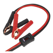 Sealey Booster Cables Car Van Jump Leads 3.5m 600A Surge Protection LED Display Sealey  - Dynamic Drive