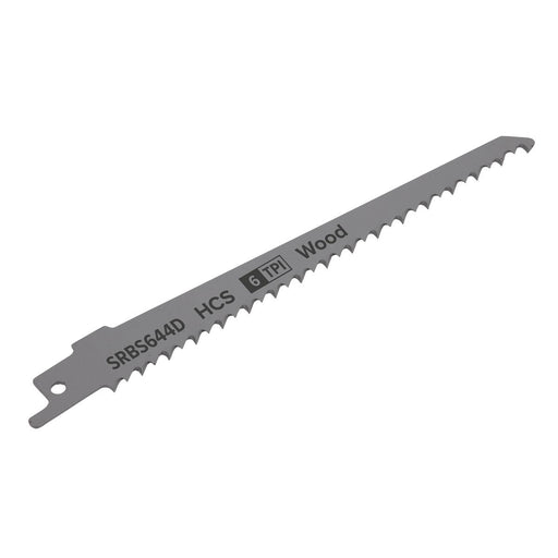 Sealey Reciprocating Saw Blade Clean Wood 150mm 6tpi Pack of 5 SRBS644D Sealey - Dynamic Drive