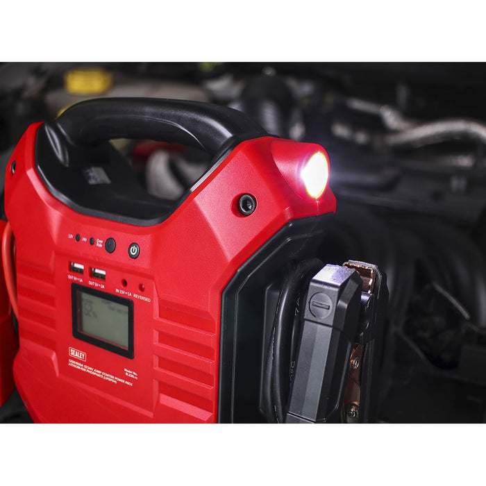 Sealey Jump Starter Power Pack LiFePo4 12/24V 1200/600 Peak Amps SL32S Sealey  - Dynamic Drive