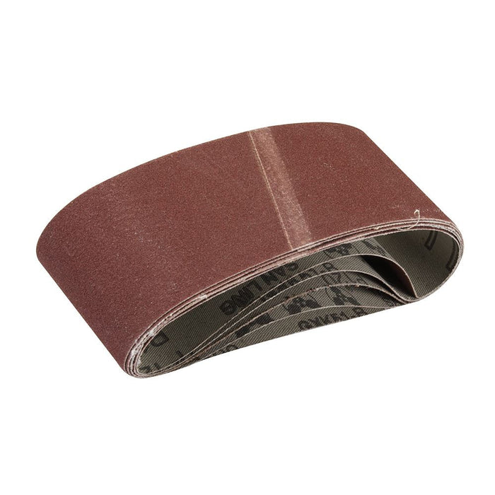 Silverline Sanding Belts 65 x 410mm 5pk 120 Grit Silverline - Dynamic Drive
