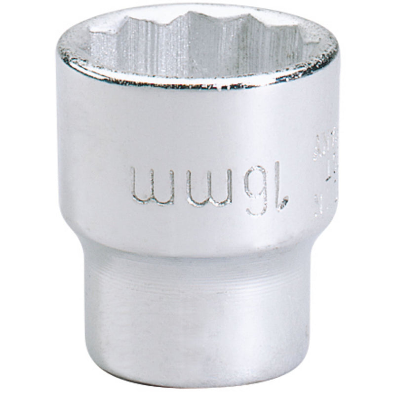 Draper Elora Bi-Hexagon Socket, 3/8" Sq. Dr., 16mm 25929 Draper - Dynamic Drive