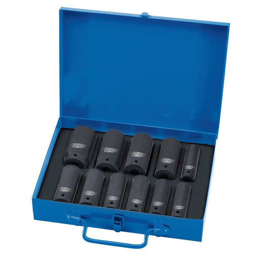 Draper Expert HI-TORQ 6 Point Metric Deep Impact Socket Set, 1/2" Sq. Dr. (11 Pi Draper - Dynamic Drive