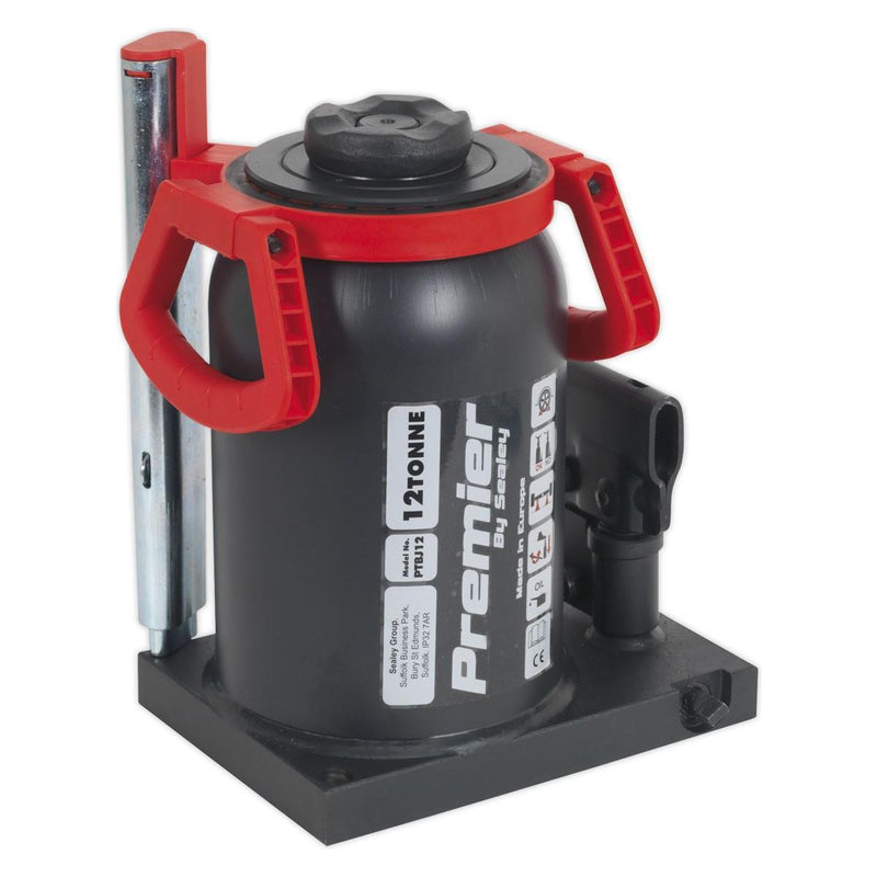 Sealey Premier Telescopic Bottle Jack 12 Tonne PTBJ12 Sealey - Dynamic Drive