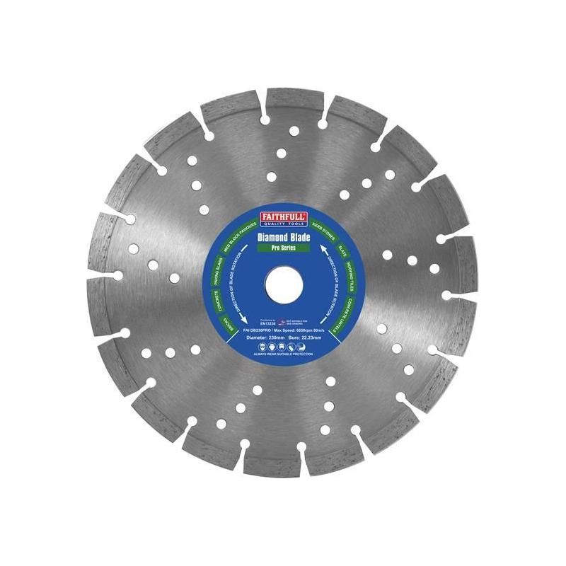 Faithfull Professional Diamond Blade 230 x 22mm Faithfull - Dynamic Drive