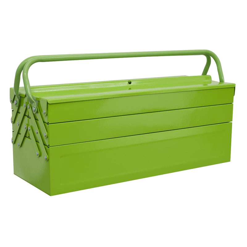 Sealey Cantilever Toolbox 4 Tray 530mm Hi-Vis Green AP521HV Sealey - Dynamic Drive