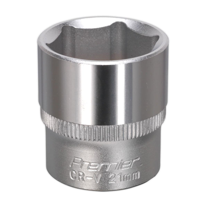Sealey WallDrive Socket 21mm 3/8"Sq Drive S3821 Sealey - Dynamic Drive