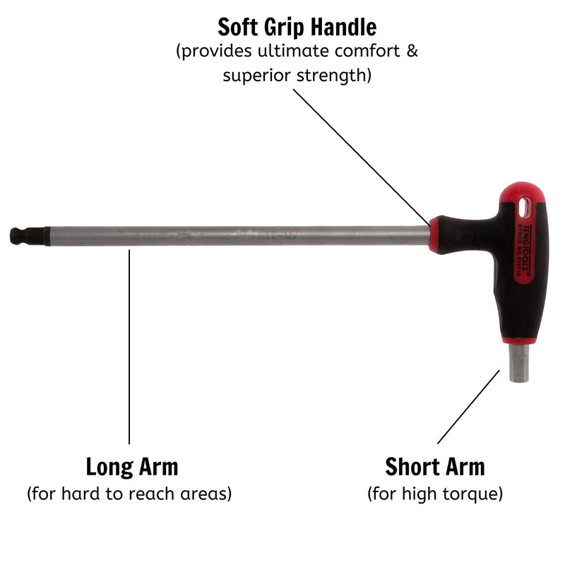 Teng Tools T Handle Ball Point Hex Key AF 5/32" Teng Tools - Dynamic Drive