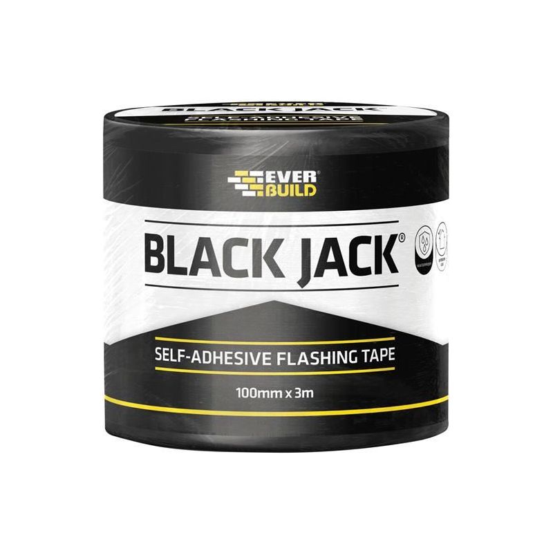 Everbuild Sika Black Jack® Flashing Tape, DIY 100mm x 3m Everbuild Sika - Dynamic Drive