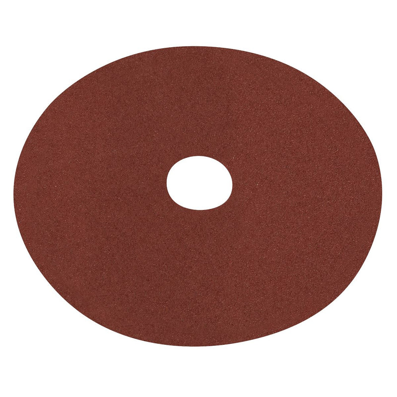 Sealey Fibre Backed Disc125mm 60Grit Pack of 25 WSD560 Sealey - Dynamic Drive